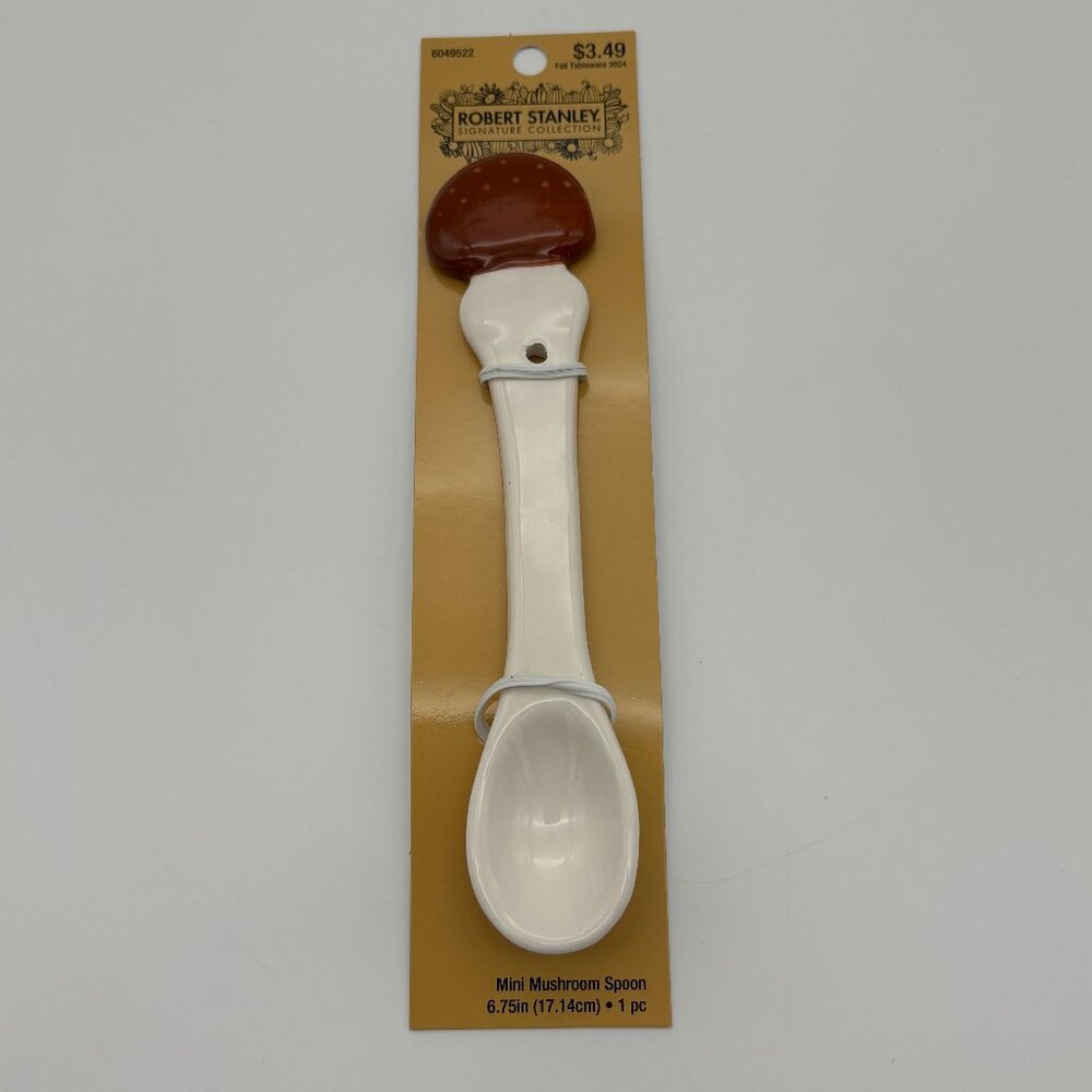 🆓FREE ITEM 🆓: Robert Stanley Fall Tableware Mini Mushroom Spoon, Table Decor